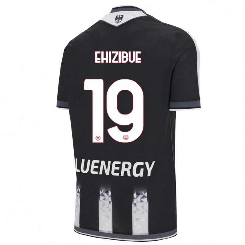 Danxen Women Kingsley Ehizibue #19 Black White Home Jersey 2025/26 T-Shirt