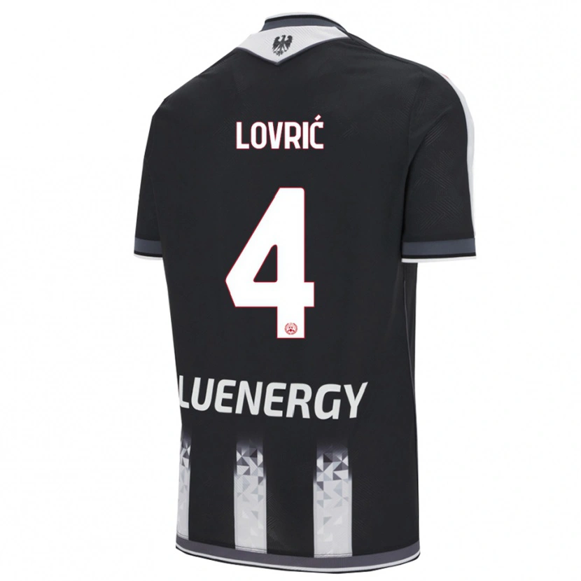 Danxen Women Sandi Lovrić #4 Black White Home Jersey 2025/26 T-Shirt