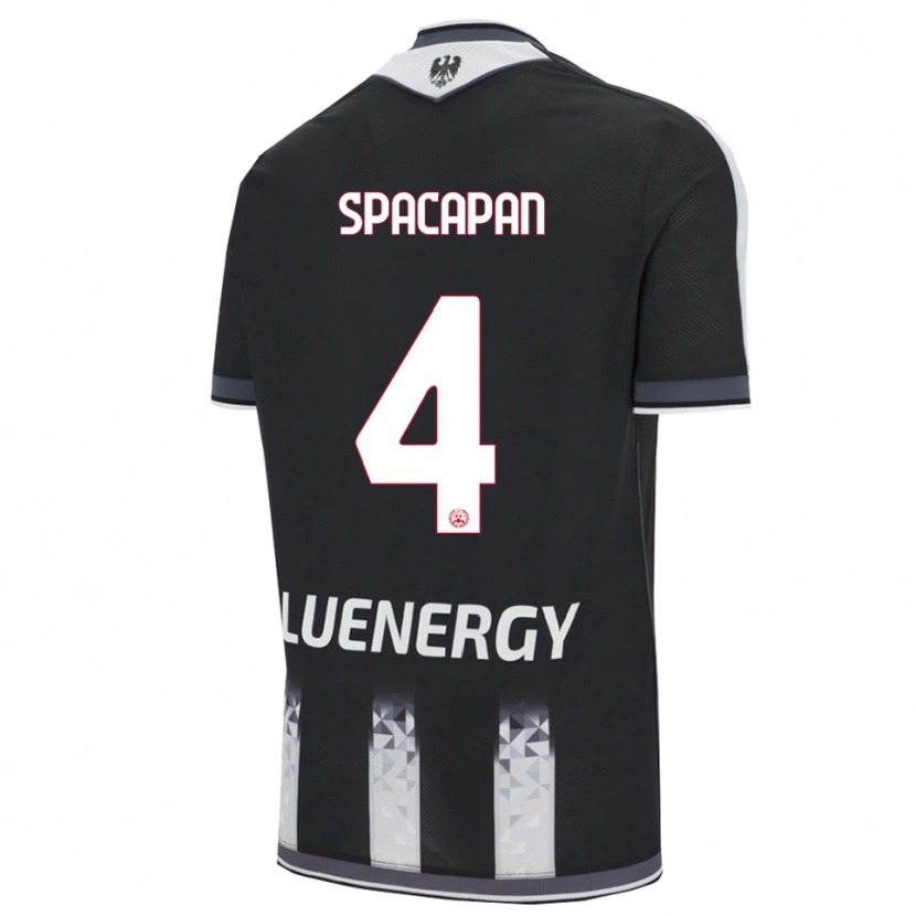Danxen Women Luka Spacapan #4 Black White Home Jersey 2025/26 T-Shirt