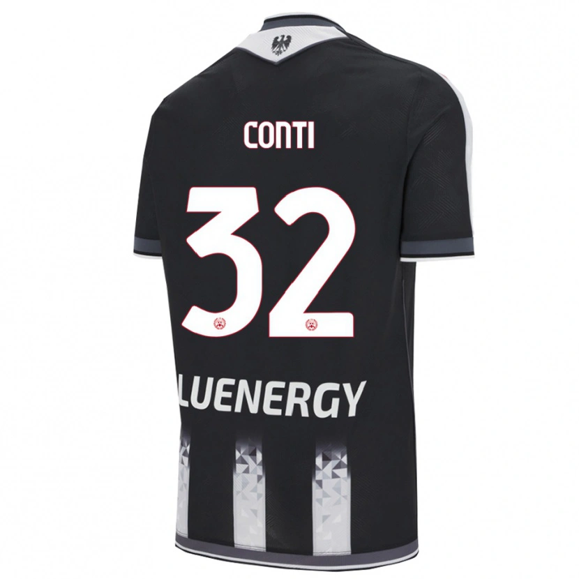 Danxen Women Manuel Conti #32 Black White Home Jersey 2025/26 T-Shirt
