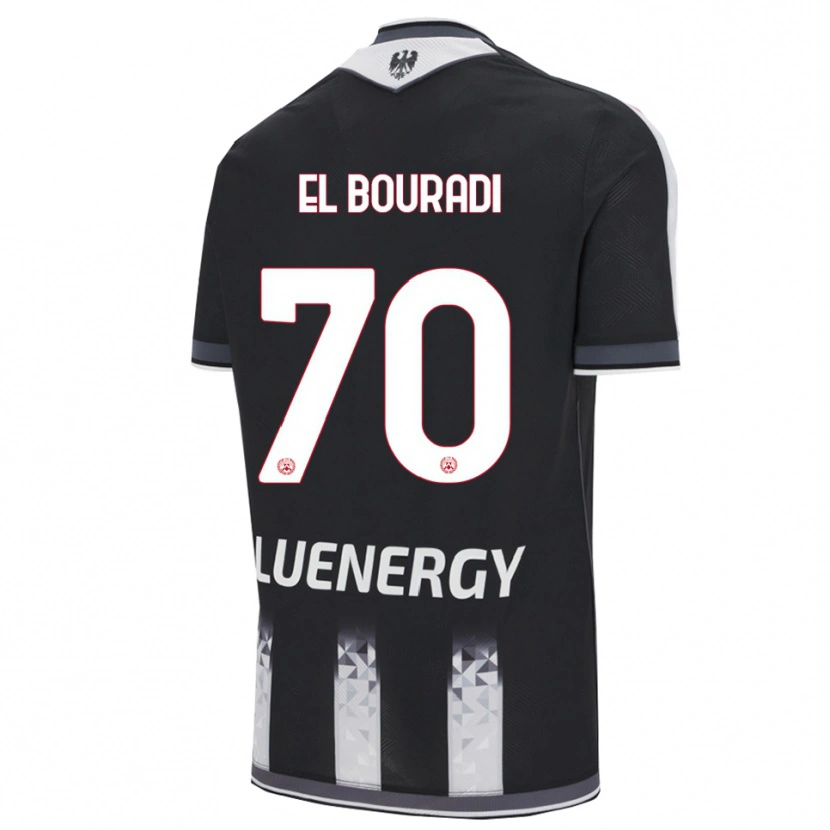 Danxen Women Walid El Bouradi #70 Black White Home Jersey 2025/26 T-Shirt