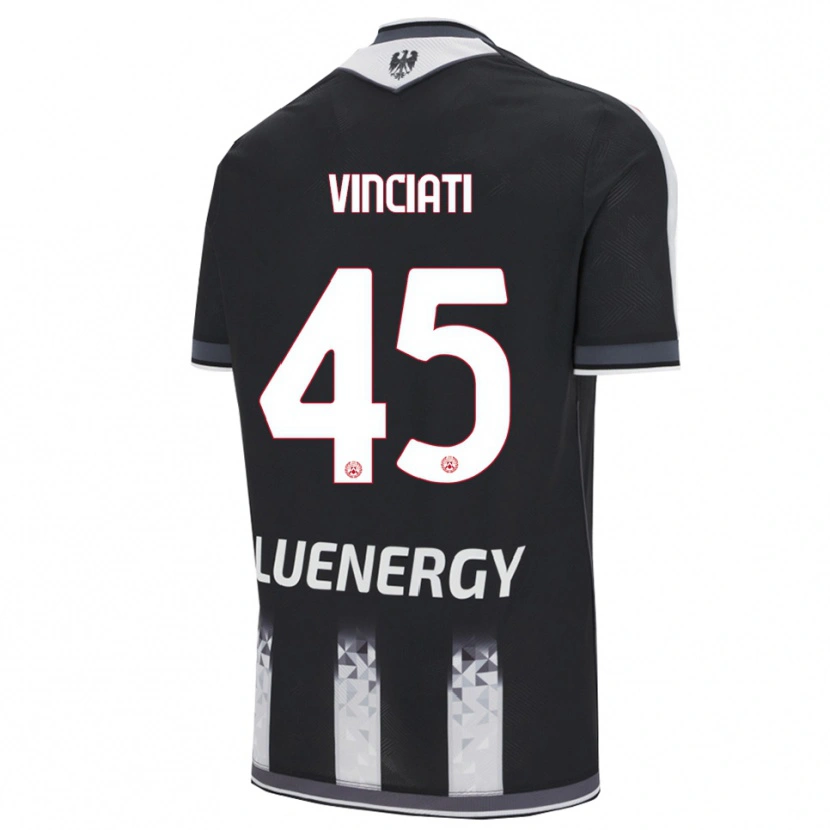 Danxen Women Giulio Vinciati #45 Black White Home Jersey 2025/26 T-Shirt