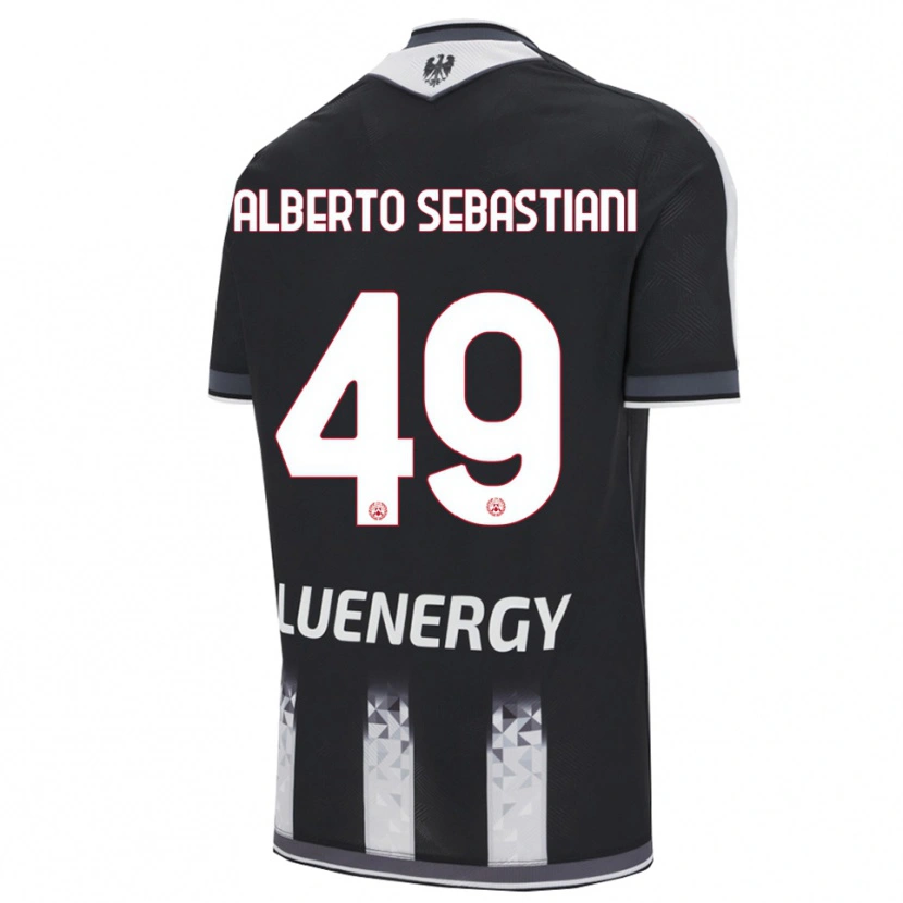 Danxen Women José Alberto Sebastiani #49 Black White Home Jersey 2025/26 T-Shirt
