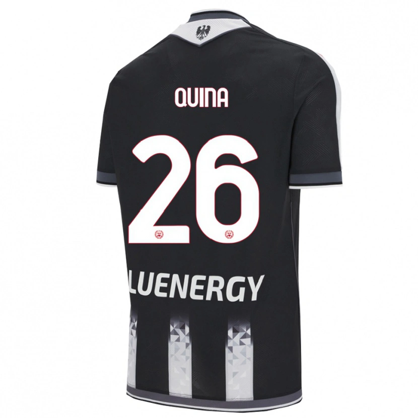 Danxen Women Domingos Quina #26 Black White Home Jersey 2025/26 T-Shirt