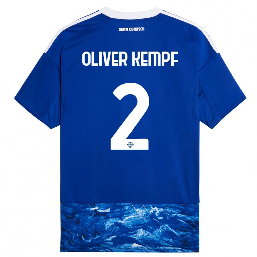 Danxen Women Marc Oliver Kempf #2 Blue White Home Jersey 2025/26 T-Shirt