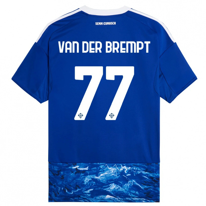 Danxen Women Ignace Van Der Brempt #77 Blue White Home Jersey 2025/26 T-Shirt
