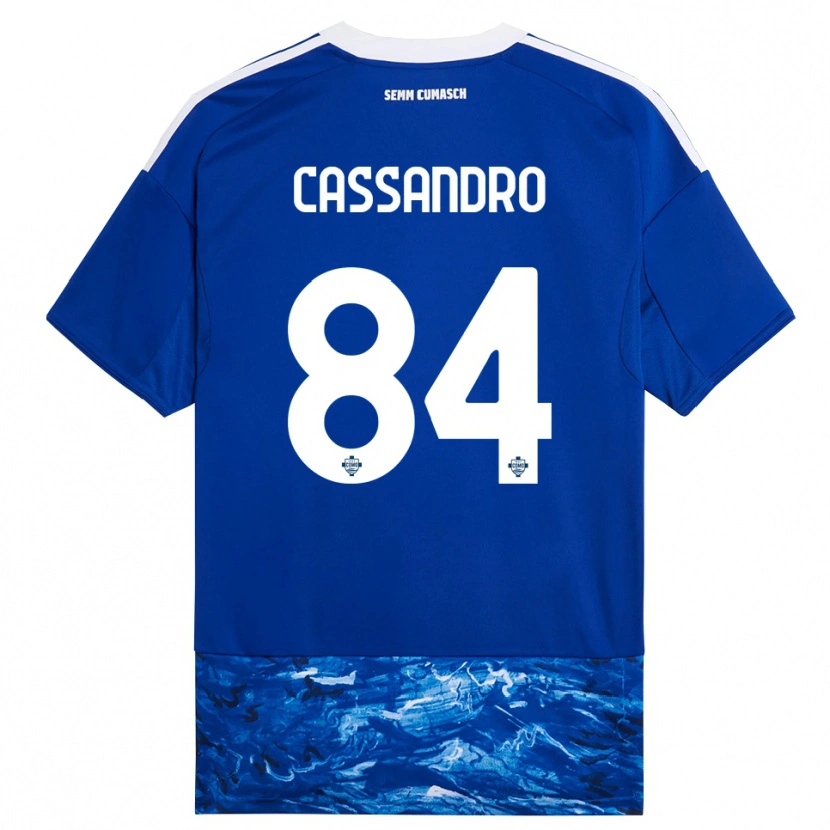 Danxen Women Tommaso Cassandro #84 Blue White Home Jersey 2025/26 T-Shirt
