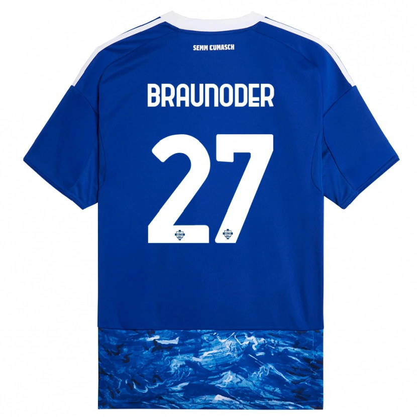 Danxen Women Matthias Braunöder #27 Blue White Home Jersey 2025/26 T-Shirt