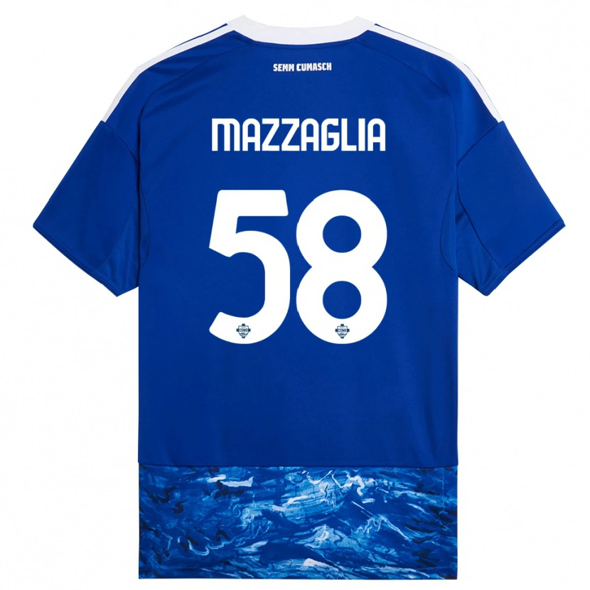 Danxen Women Giuseppe Mazzaglia #58 Blue White Home Jersey 2025/26 T-Shirt