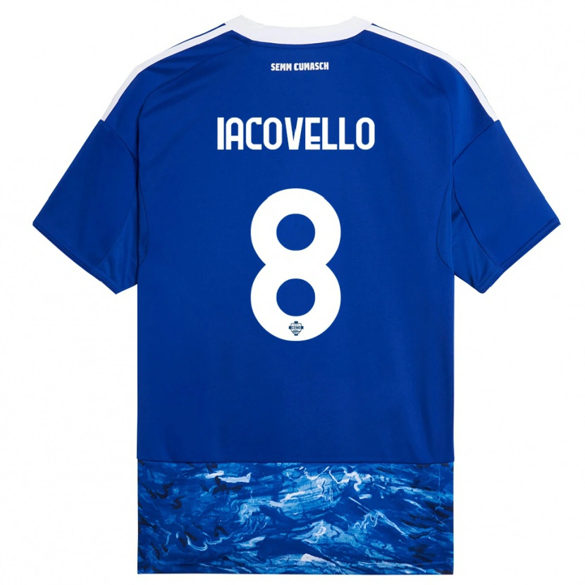 Danxen Women Mattia Iacovello #8 Blue White Home Jersey 2025/26 T-Shirt