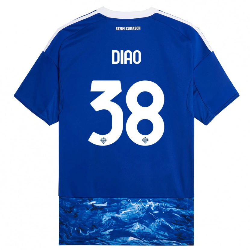 Danxen Women Assane Diao #38 Blue White Home Jersey 2025/26 T-Shirt