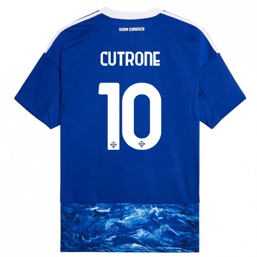 Danxen Women Patrick Cutrone #10 Blue White Home Jersey 2025/26 T-Shirt