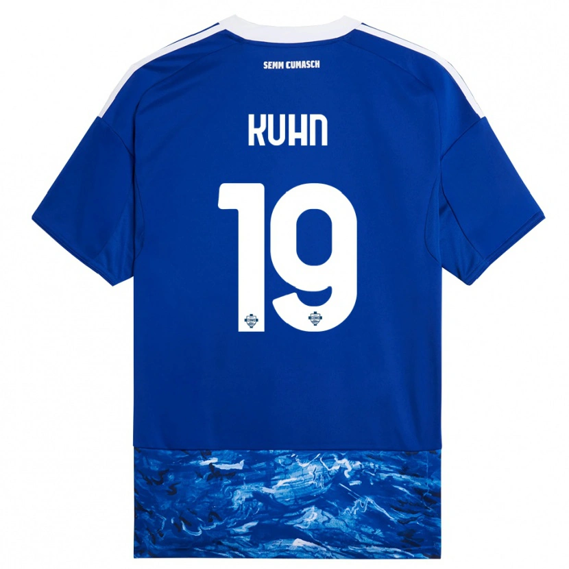 Danxen Women Nicolas Kühn #19 Blue White Home Jersey 2025/26 T-Shirt