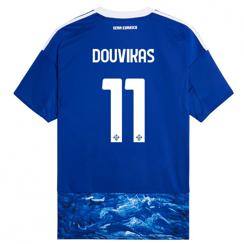 Danxen Women Anastasios Douvikas #11 Blue White Home Jersey 2025/26 T-Shirt