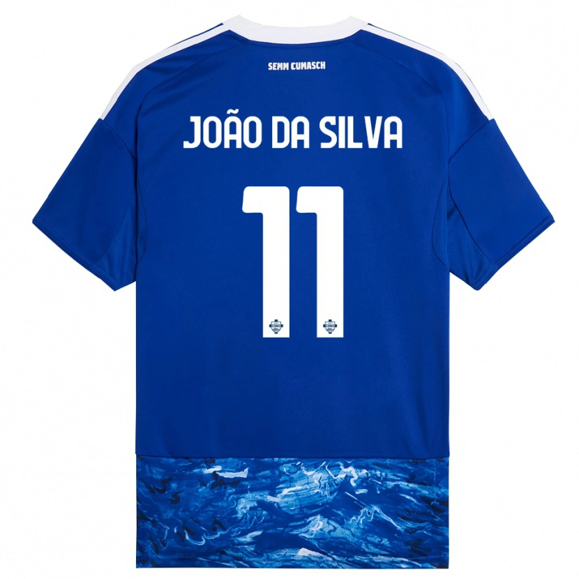 Danxen Women Miguel João Da Silva #11 Blue White Home Jersey 2025/26 T-Shirt