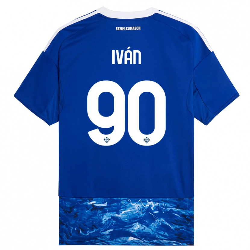 Danxen Women Iván Azón #90 Blue White Home Jersey 2025/26 T-Shirt