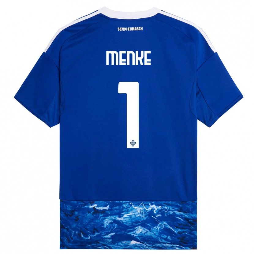 Danxen Women Henrique Menke #1 Blue White Home Jersey 2025/26 T-Shirt