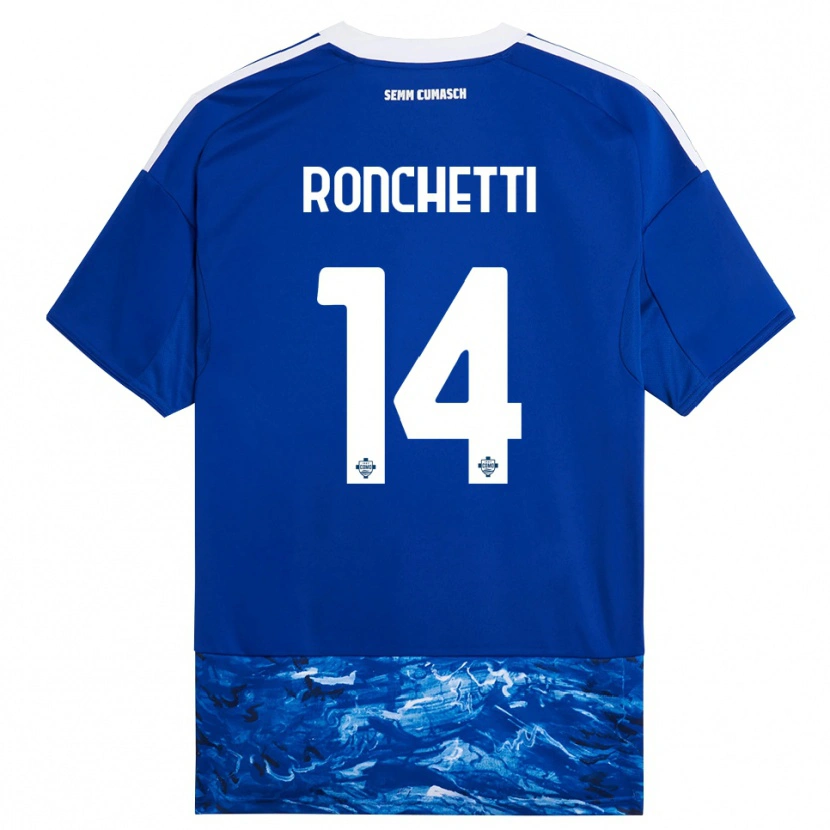 Danxen Women Fabio Ronchetti #14 Blue White Home Jersey 2025/26 T-Shirt