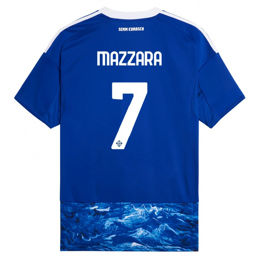 Danxen Women Cristian Mazzara #7 Blue White Home Jersey 2025/26 T-Shirt