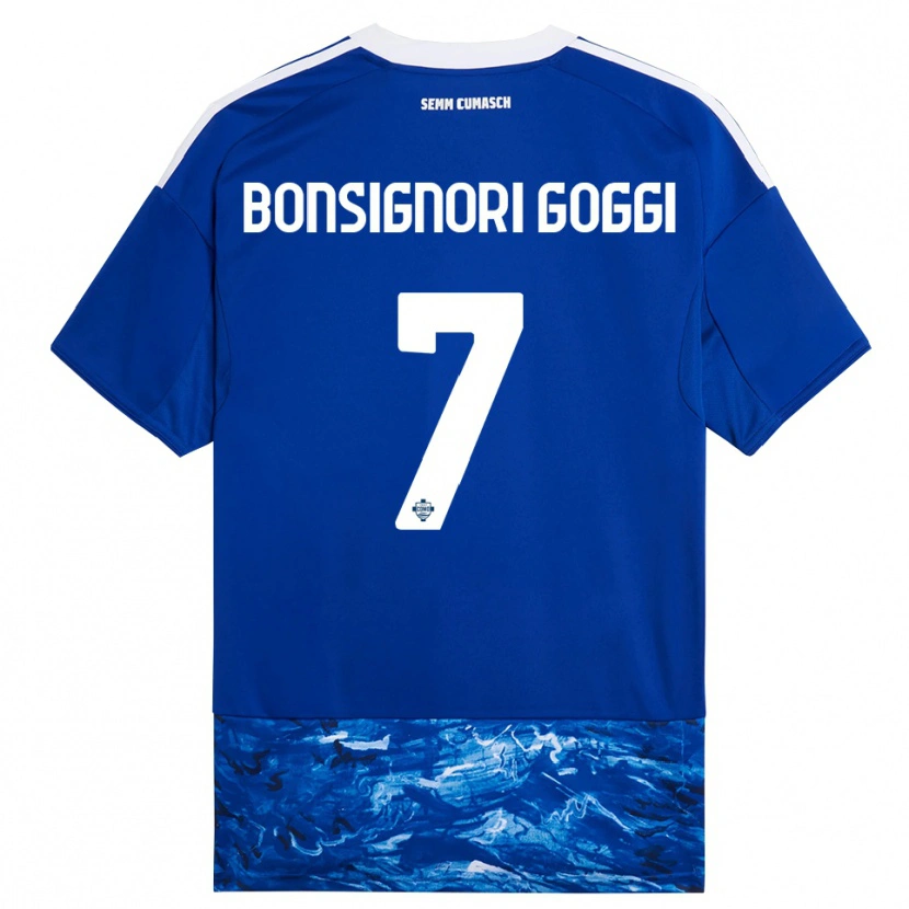 Danxen Women Lorenzo Bonsignori #7 Blue White Home Jersey 2025/26 T-Shirt