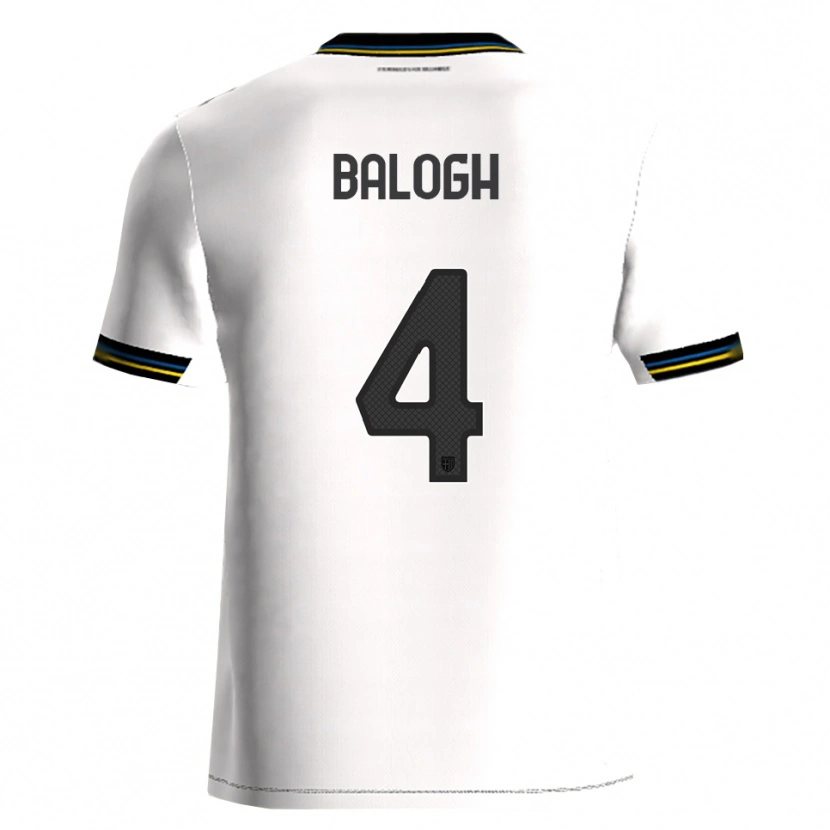 Danxen Women Botond Balogh #4 White Black Home Jersey 2025/26 T-Shirt