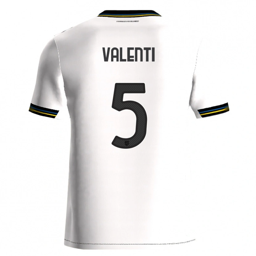 Danxen Women Lautaro Valenti #5 White Black Home Jersey 2025/26 T-Shirt