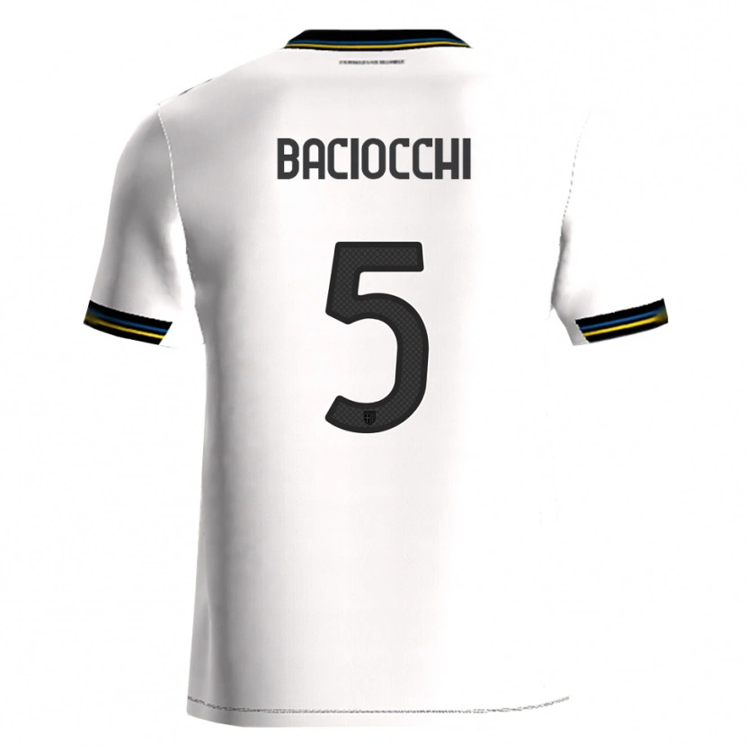 Danxen Women Giulio Baciocchi #5 White Black Home Jersey 2025/26 T-Shirt