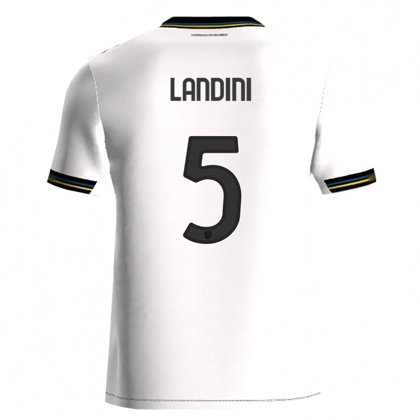 Danxen Women Simone Landini #5 White Black Home Jersey 2025/26 T-Shirt