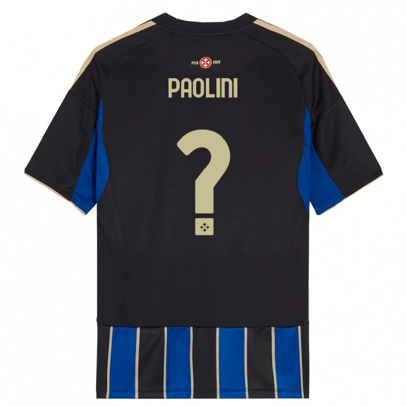 Danxen Women Andrea Paolini #0 Black Blue Home Jersey 2025/26 T-Shirt