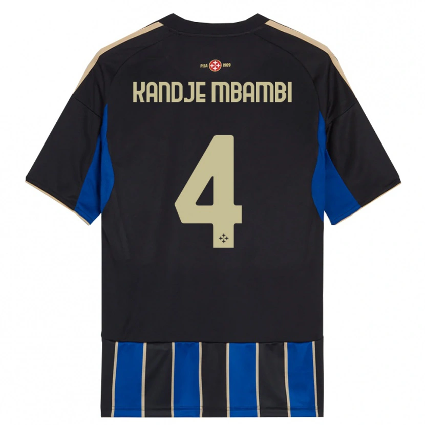 Danxen Women Jeremy Kandje Mbambi #4 Black Blue Home Jersey 2025/26 T-Shirt