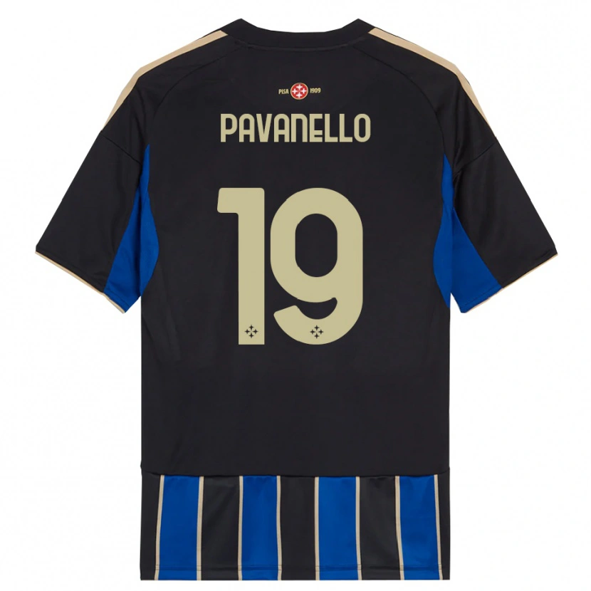Danxen Women Andrea Pavanello #19 Black Blue Home Jersey 2025/26 T-Shirt