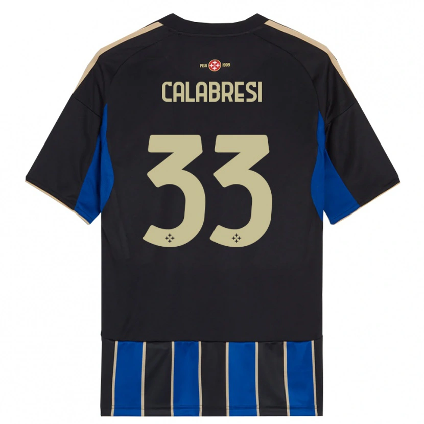 Danxen Women Arturo Calabresi #33 Black Blue Home Jersey 2025/26 T-Shirt