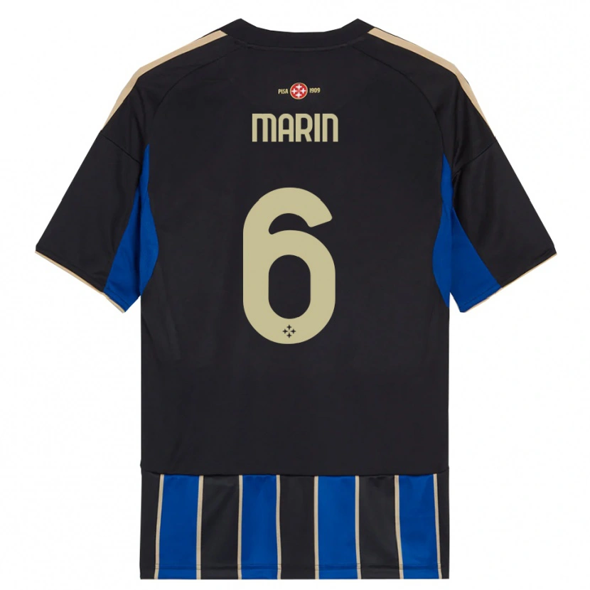 Danxen Women Marius Marin #6 Black Blue Home Jersey 2025/26 T-Shirt