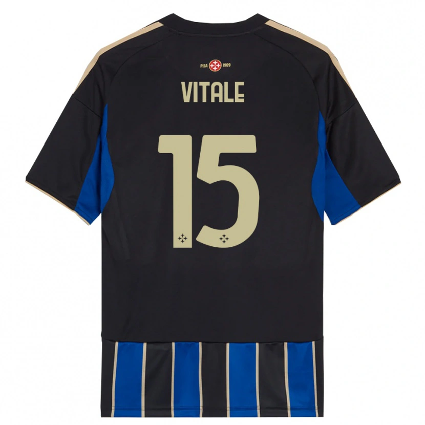 Danxen Women Riccardo Vitale #15 Black Blue Home Jersey 2025/26 T-Shirt
