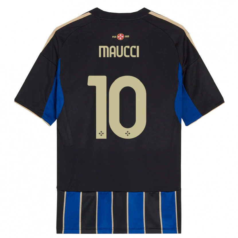 Danxen Women Giacomo Maucci #10 Black Blue Home Jersey 2025/26 T-Shirt