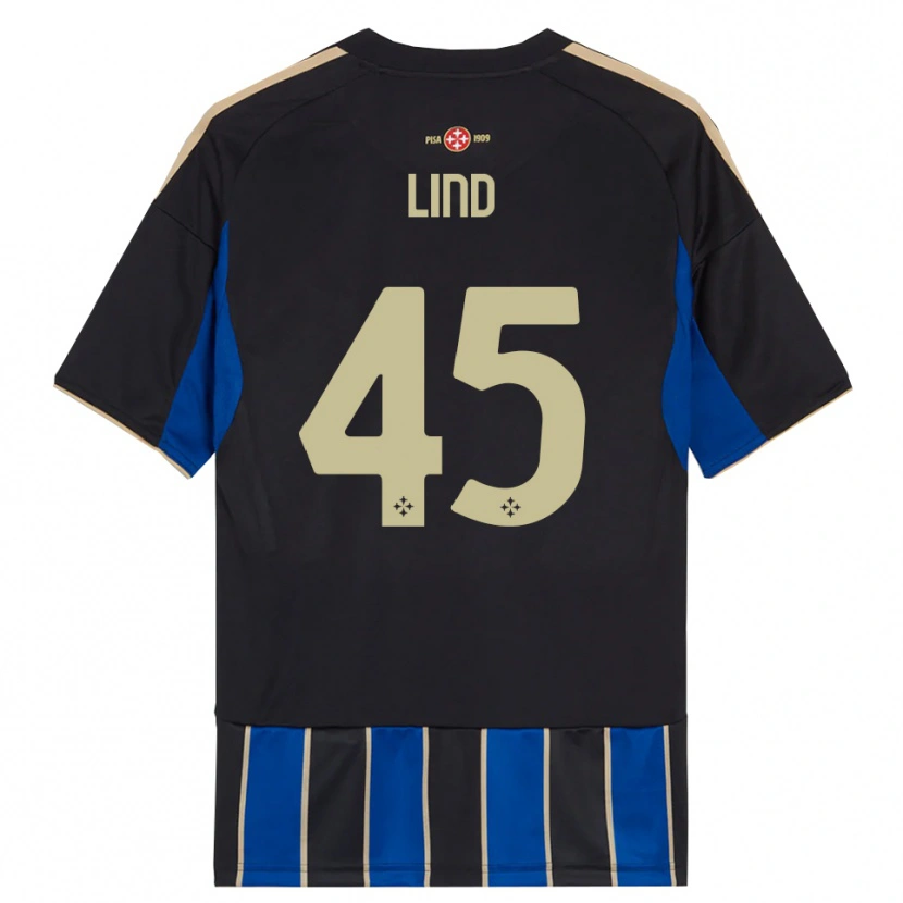 Danxen Women Alexander Lind #45 Black Blue Home Jersey 2025/26 T-Shirt