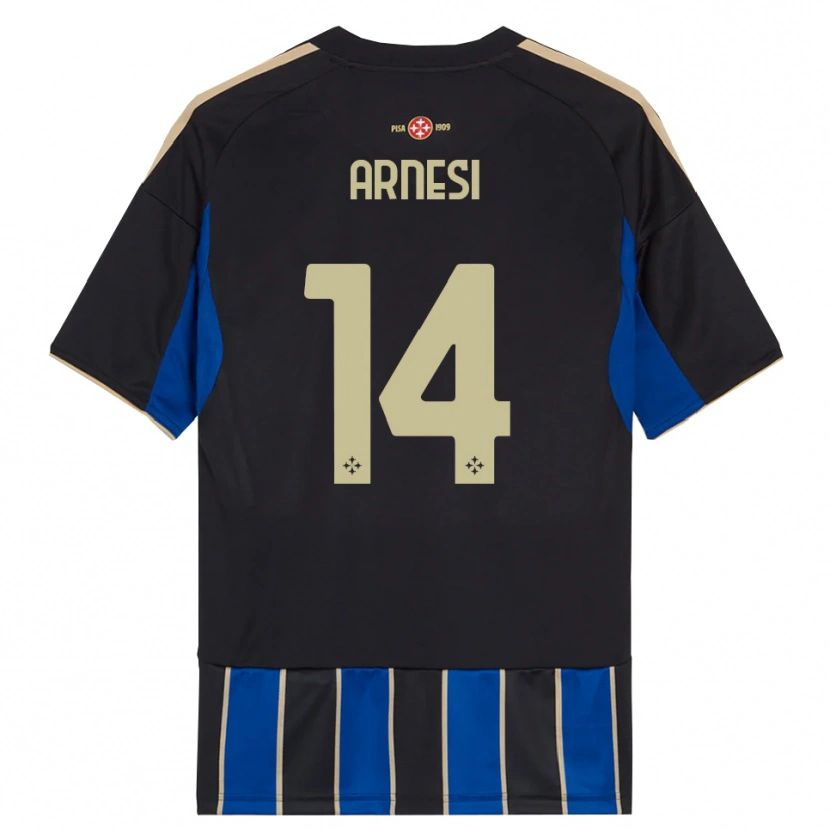 Danxen Women Lorenzo Arnesi #14 Black Blue Home Jersey 2025/26 T-Shirt