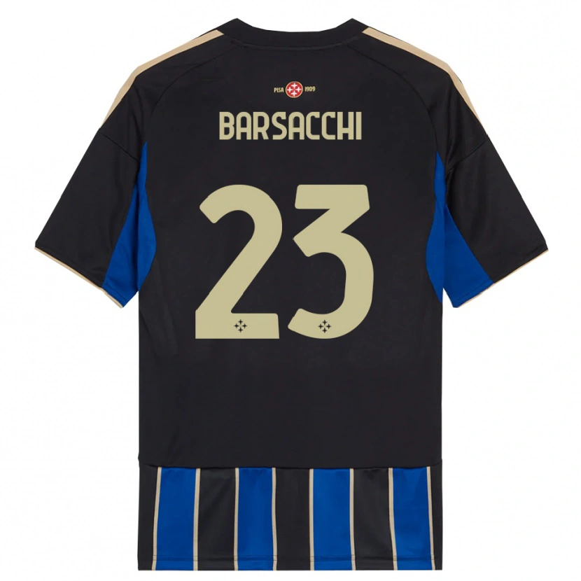 Danxen Women Cristian Barsacchi #23 Black Blue Home Jersey 2025/26 T-Shirt
