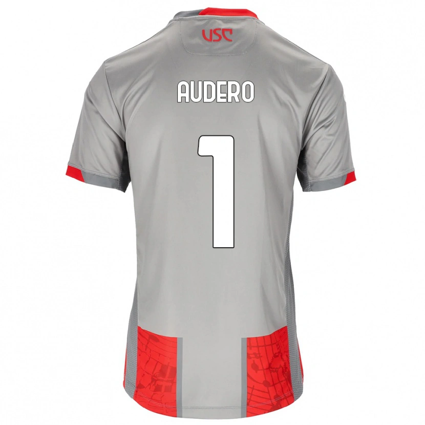 Danxen Women Emil Audero #1 Red Gray Home Jersey 2025/26 T-Shirt