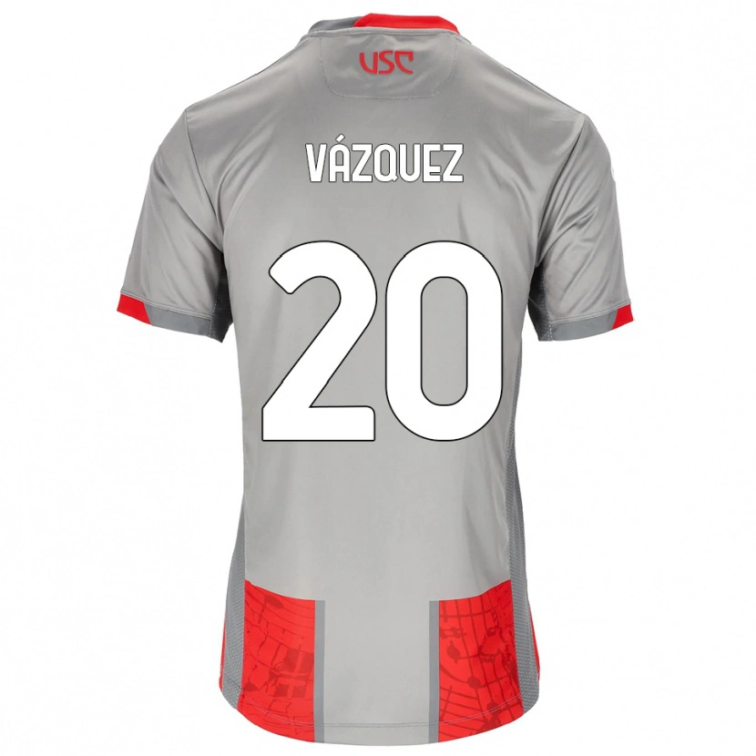 Danxen Women Franco Vázquez #20 Red Gray Home Jersey 2025/26 T-Shirt
