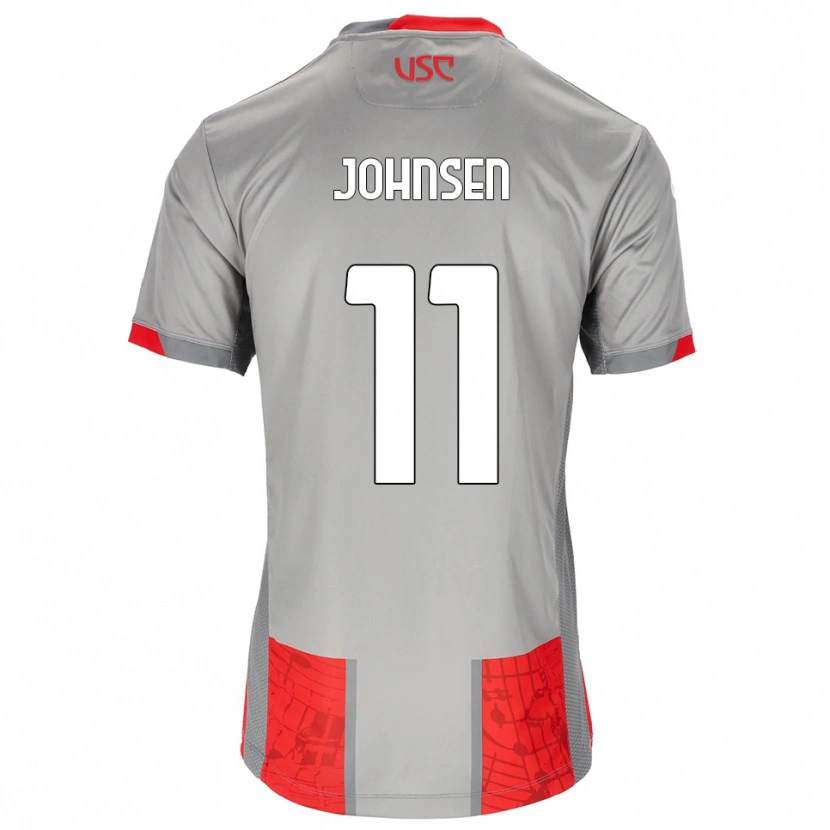 Danxen Women Dennis Johnsen #11 Red Gray Home Jersey 2025/26 T-Shirt