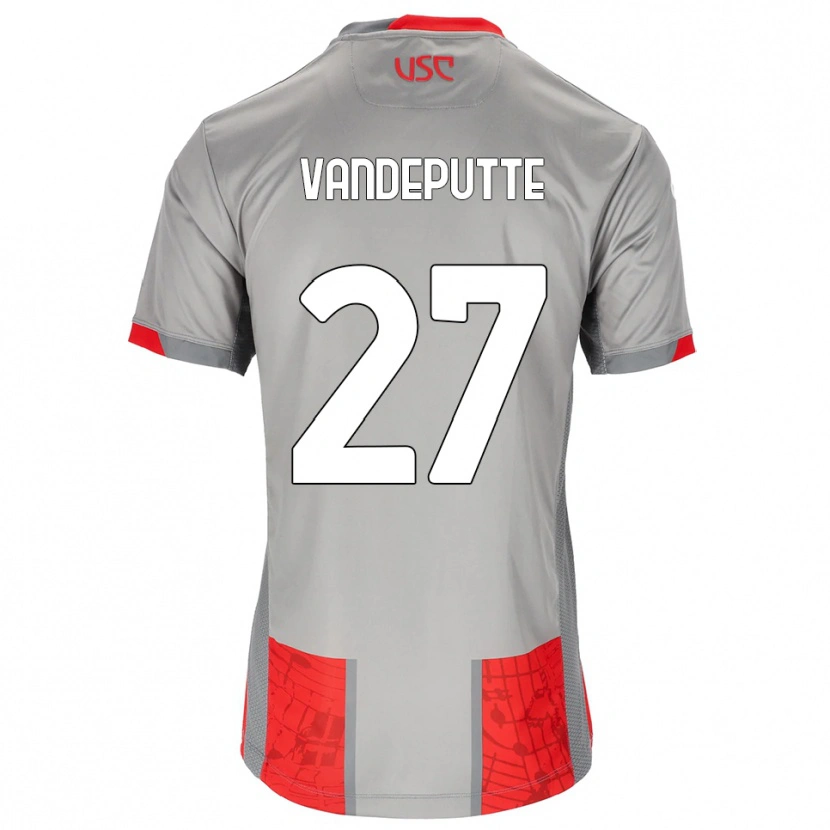 Danxen Women Jari Vandeputte #27 Red Gray Home Jersey 2025/26 T-Shirt