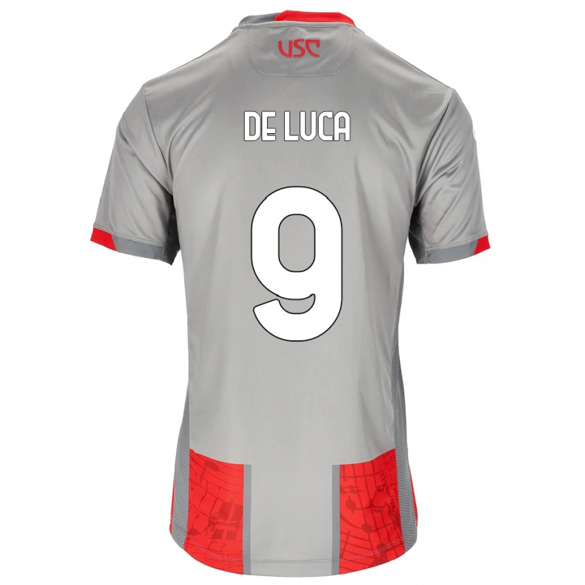 Danxen Women Manuel De Luca #9 Red Gray Home Jersey 2025/26 T-Shirt