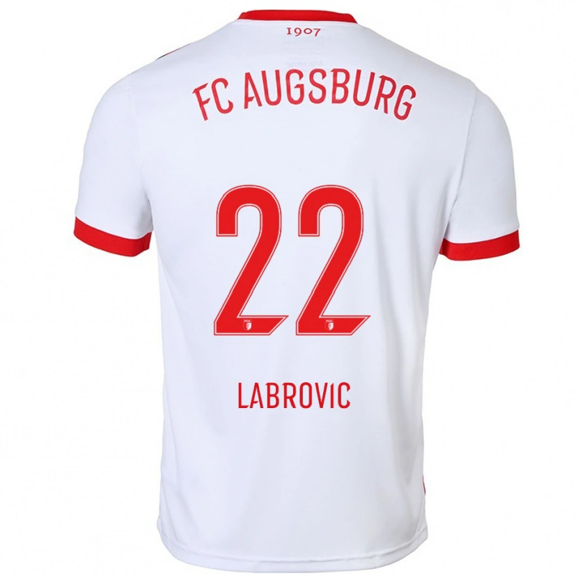 Danxen Women Nediljko Labrovic #22 White Red Home Jersey 2025/26 T-Shirt