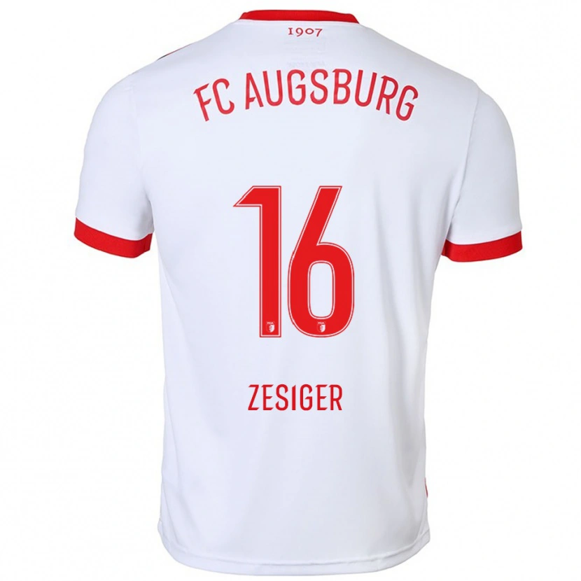 Danxen Women Cédric Zesiger #16 White Red Home Jersey 2025/26 T-Shirt