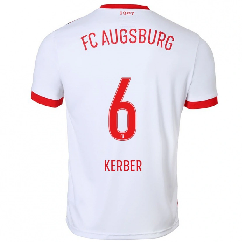 Danxen Women Luca Kerber #6 White Red Home Jersey 2025/26 T-Shirt