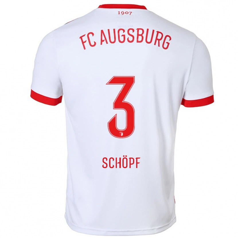 Danxen Women Julia Schöpf #3 White Red Home Jersey 2025/26 T-Shirt