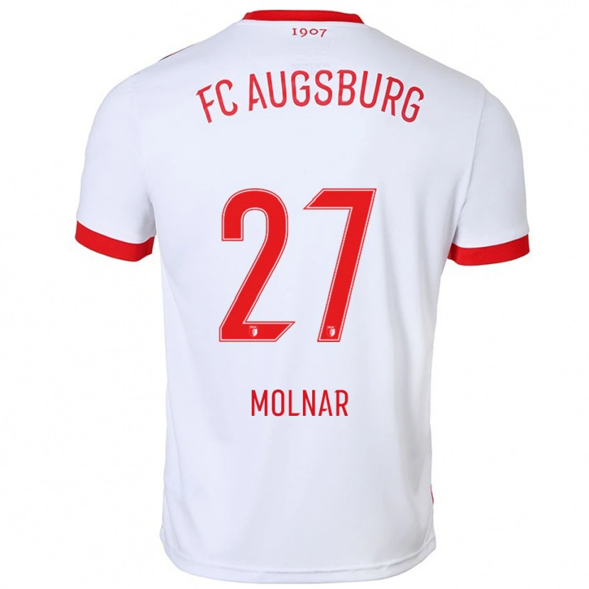 Danxen Women Lars Molnar #27 White Red Home Jersey 2025/26 T-Shirt