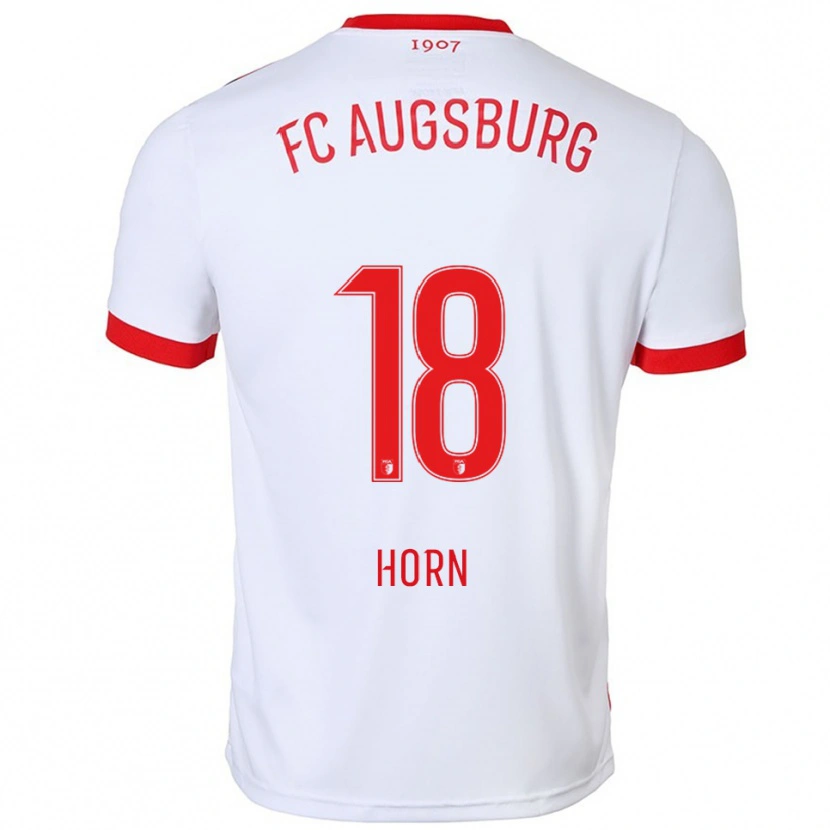 Danxen Women Tobias Horn #18 White Red Home Jersey 2025/26 T-Shirt