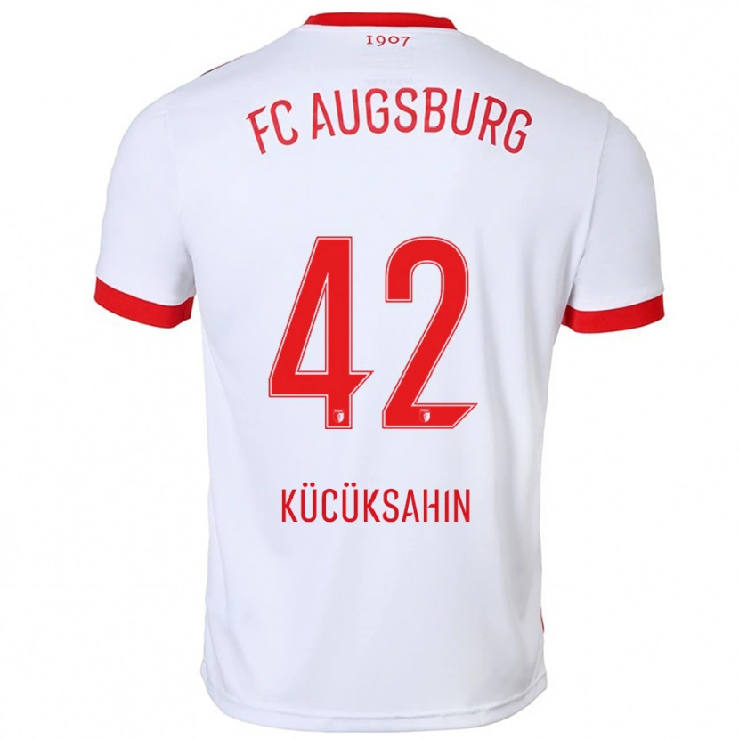 Danxen Women Mahmut Kücüksahin #42 White Red Home Jersey 2025/26 T-Shirt